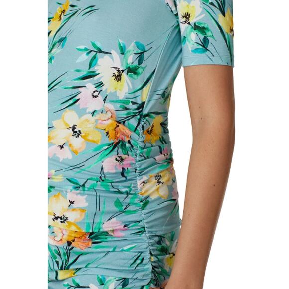 YUMI KIM X RTR Multicolor Floral Ruched Sun Dance Blossom Maternity Dress Size M - Picture 4 of 10